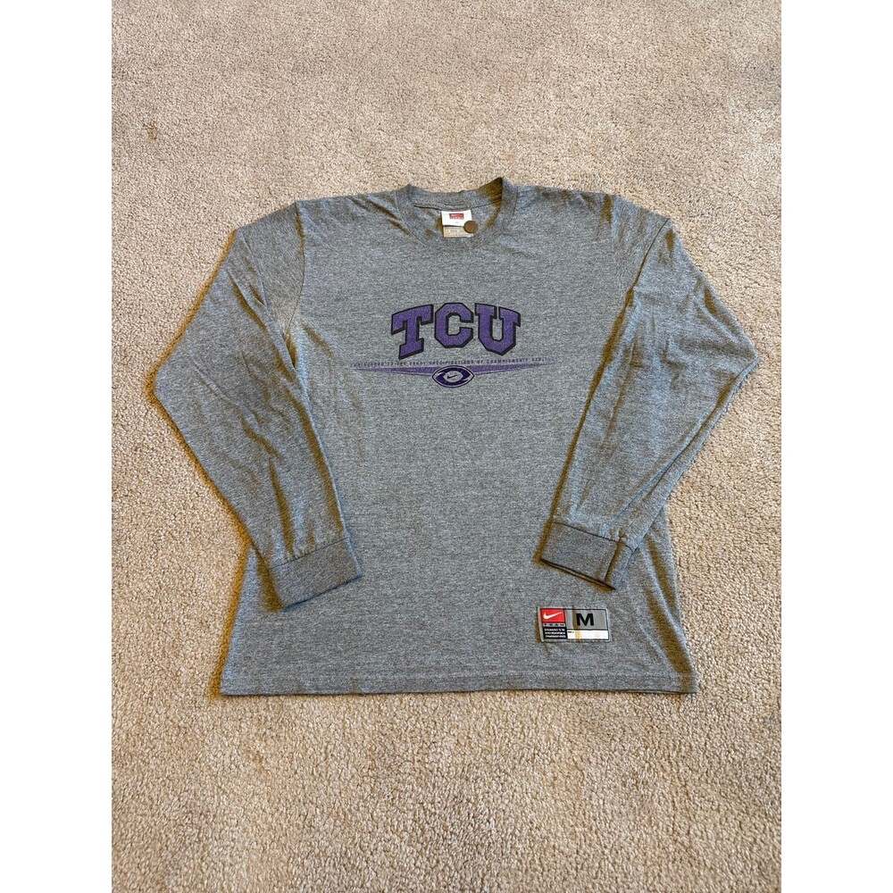 TCU Horned Frogs Nike Long Sleeve Athletic Shirt Size Medium